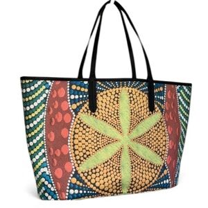 Oryany tote Casablanca Coated Canvas Multi Color Weekender Beach Bag travel